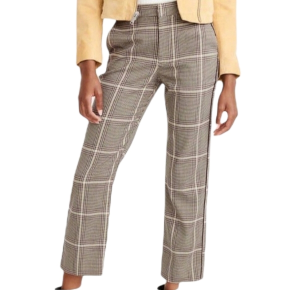 Cropped Ankle Flare Trouser Pants 